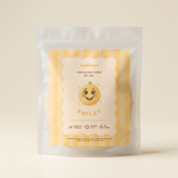Smiley in its striped frubbies pouch